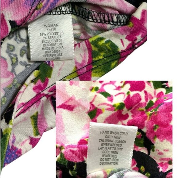 Dress Barn Cascade Ruffle Embellished Sleeveless Top Pink Purple Plus 14/16 - Picture 6 of 16